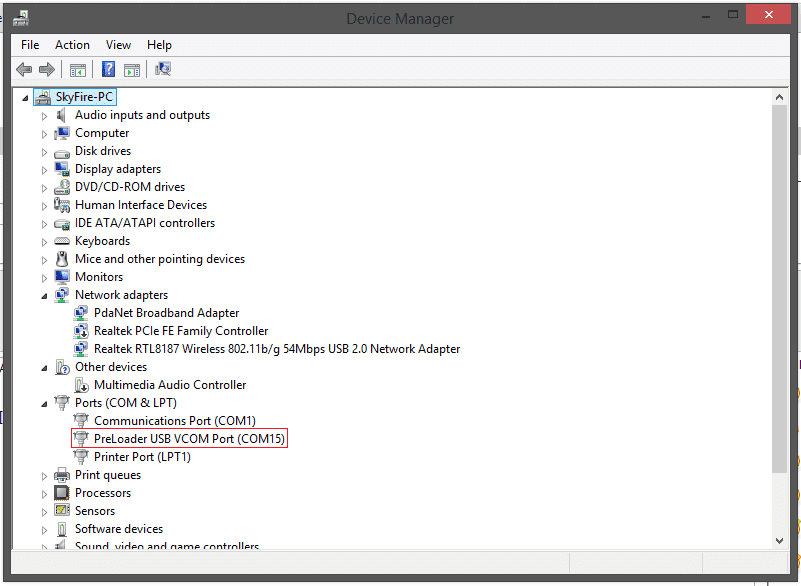 mediatek da usb vcom port 14 drivers download windows 10
